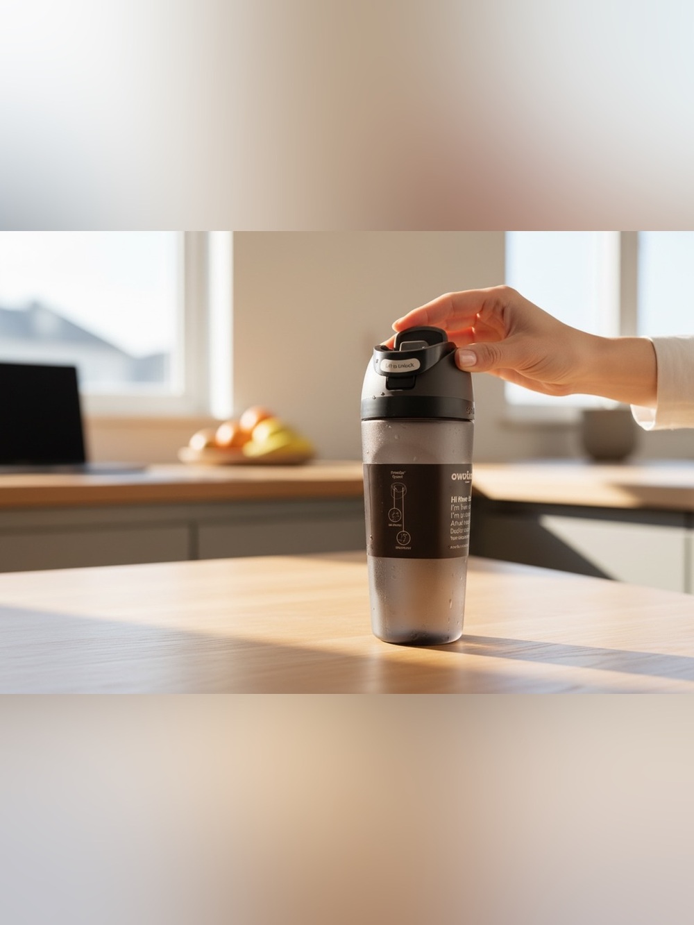 Owala Kids Insulated Water Bottle 16oz Black Flip Straw Leak Proof